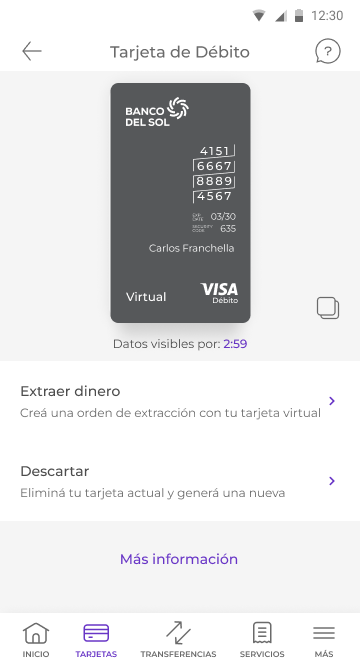 Timer reveal activo, datos visibles por 2:59